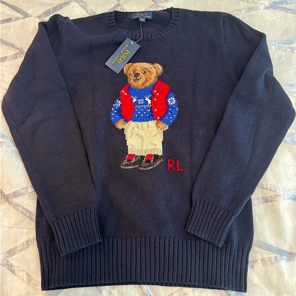 NWT Ralph Lauren bear winter sweater edition